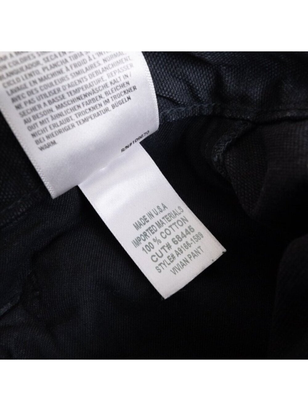 AGOLDE Vivian Pant Cargo Jeans Oversized Baggy Wide Leg Strap Black - Picture 12 of 13